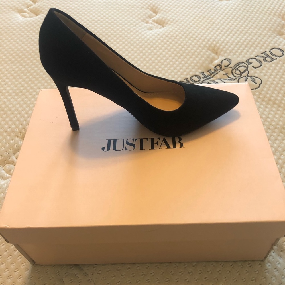 3/$20 Black Suede Just Fab heels